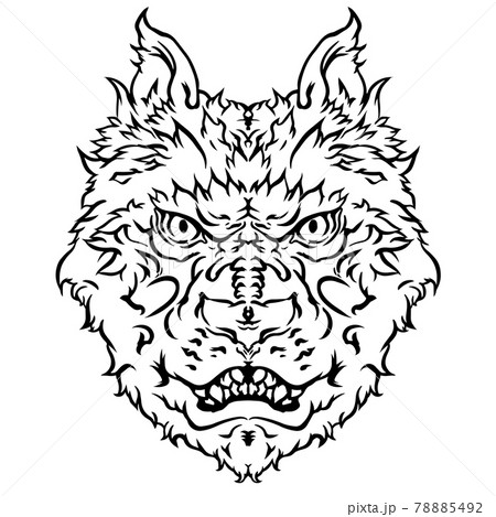 ウルフのイラスト素材