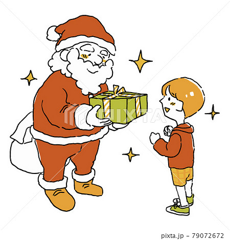 子供 イラスト プレゼント 貰うのイラスト素材
