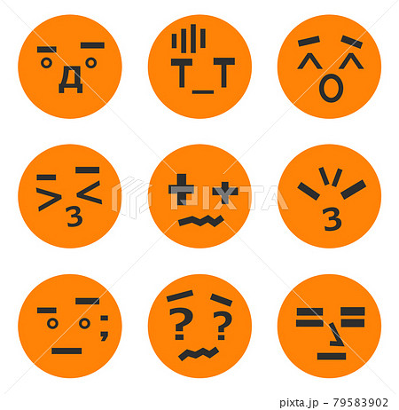 顔立ちのイラスト素材