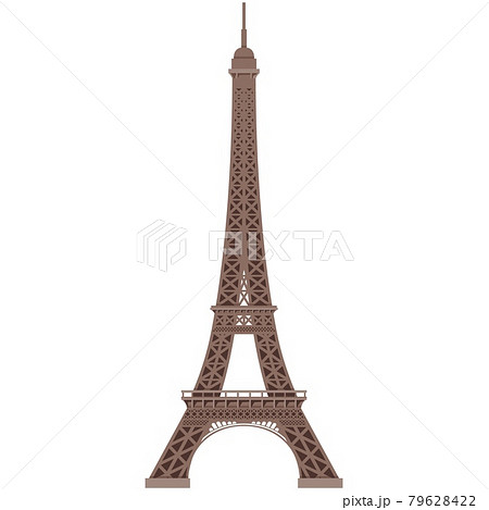 エッフェル塔 パリ フランス 世界遺産のイラスト素材