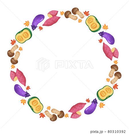 秋の味覚祭のイラスト素材