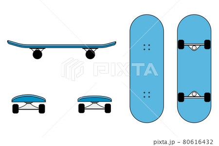 スケボー スケートボード デッキ スケートのイラスト素材