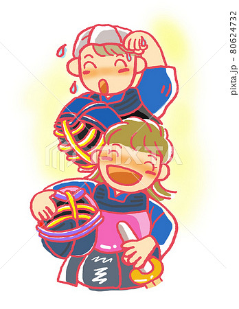 剣道のイラスト素材集 ピクスタ