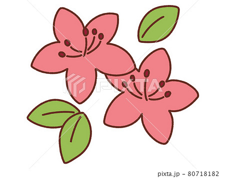 花 植物 ツツジ 5月のイラスト素材 花 植物 ツツジ 5月のイラスト素材