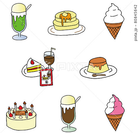 プリンのイラスト素材集 ピクスタ