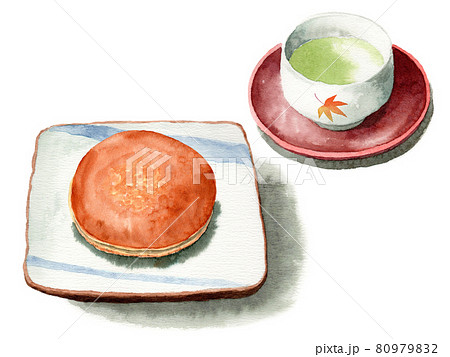 丸い食べ物のイラスト素材