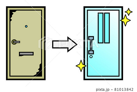 扉のイラスト素材
