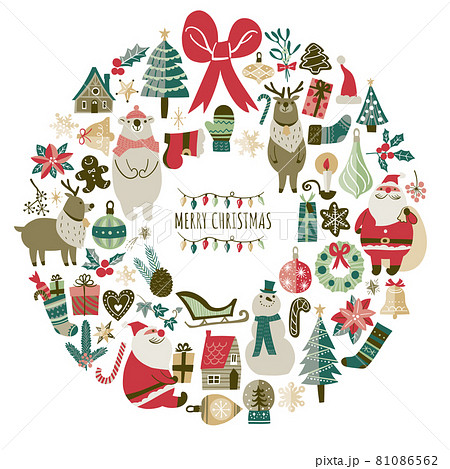 クリスマスブーツのイラスト素材 クリスマスブーツのイラスト素材
