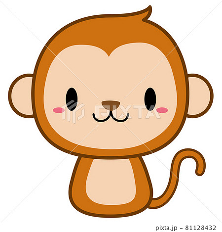 動物 猿 キャラクター ベクターのイラスト素材