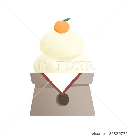 鏡餅のイラスト素材集 ピクスタ