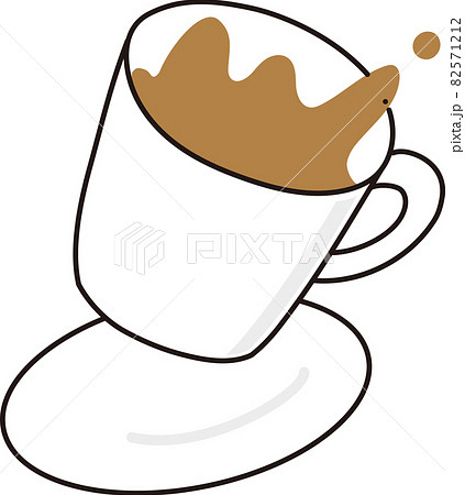 カフェオレのイラスト素材