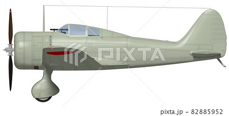 プロペラ機のイラスト素材