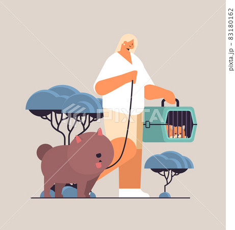 猫 犬 仲良し 寄り添うのイラスト素材