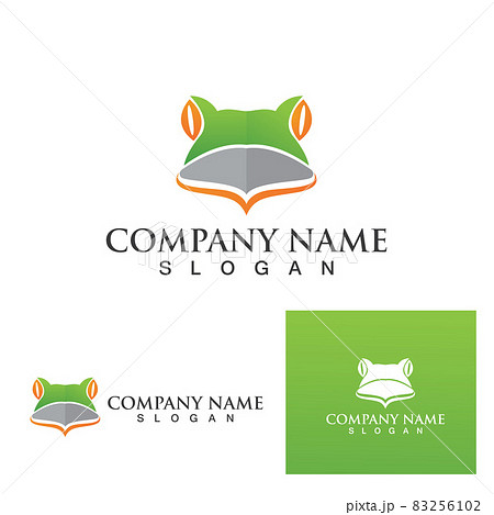 アマガエル シルエット カエル イラストのイラスト素材