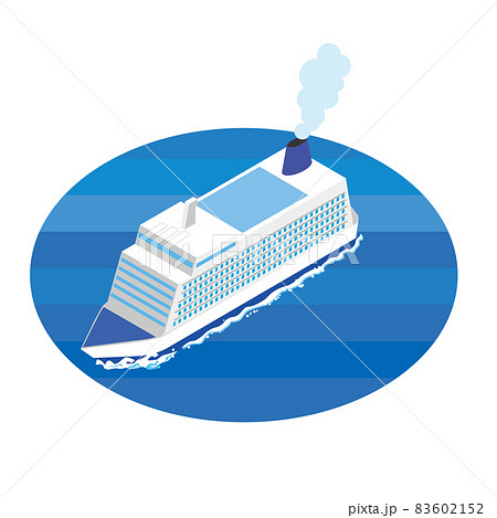 クルーズ船のイラスト素材