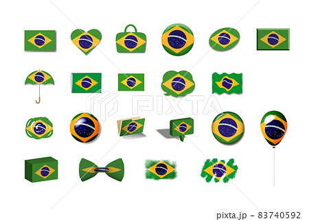 ブラジル国旗のイラスト素材集 ピクスタ