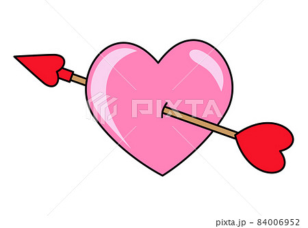 矢 ハート 弓矢の写真素材