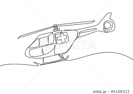 救急車 車 線画 簡単のイラスト素材