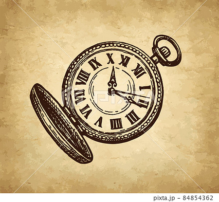 腕時計 時計 時刻 水彩のイラスト素材