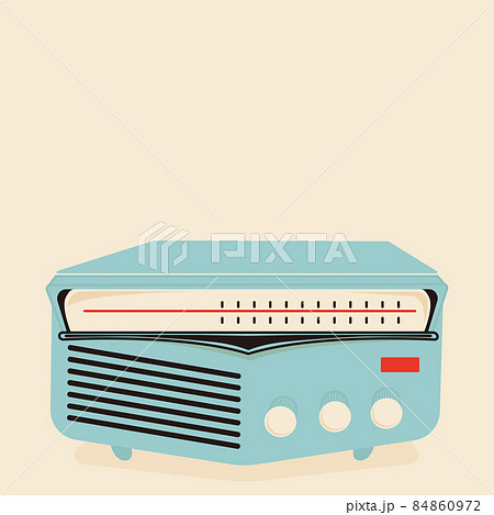 古いラジオのイラスト素材