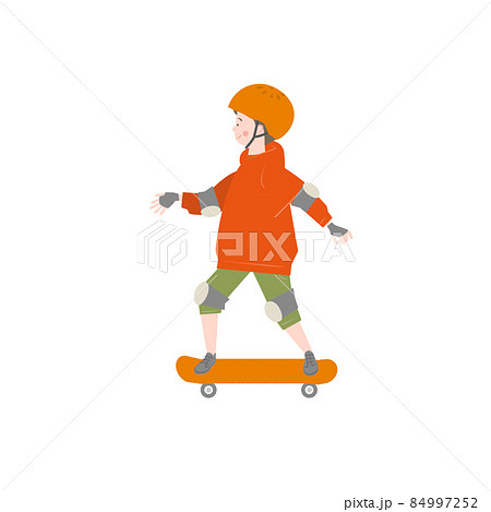 スケボー スケートボード のイラスト素材集 ピクスタ
