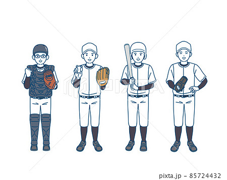 高校野球のイラスト素材集 ピクスタ