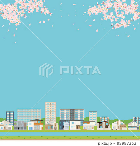 河川敷のイラスト素材