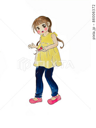 イチゴ狩りのイラスト素材