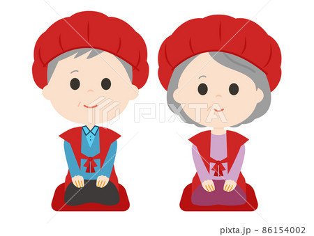 還暦のちゃんちゃんこの写真素材