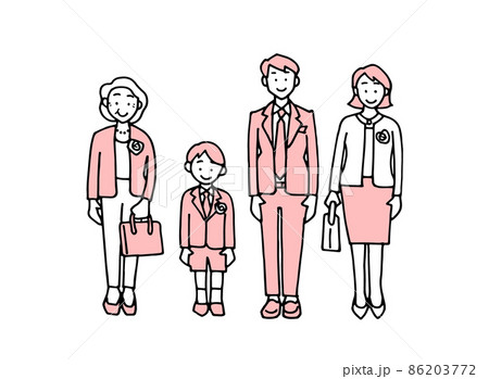 小学校入学のイラスト素材