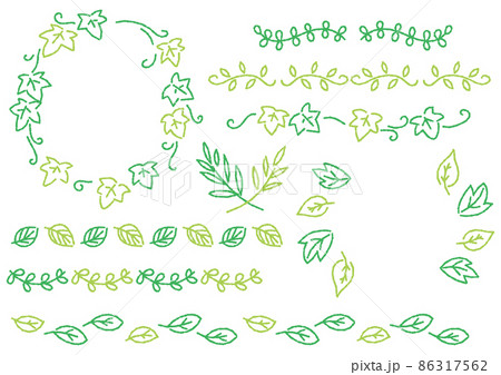 フレーム 囲み 線 手書きのイラスト素材