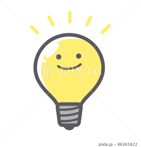 ベクター 豆電球 光 電球のイラスト素材