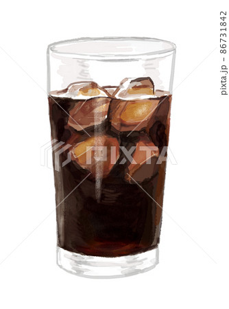 アイスコーヒーのイラスト素材
