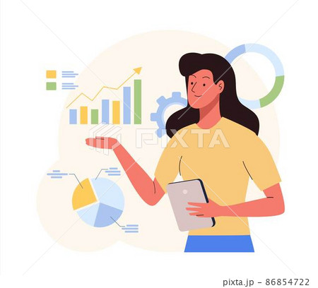 Muscle Groups Female Body Colored Chart - Stock Illustration [34829089] -  PIXTA