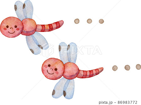 赤とんぼのイラスト素材