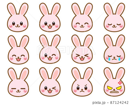 うさぎ イラスト シンプル 簡単のイラスト素材 - PIXTA