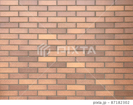 テクスチャ素材=新築住宅の煉瓦タイルの外壁