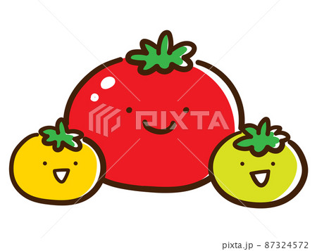 ミニトマトのイラスト素材