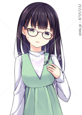 アニメ風女性キャラクターイラスト アニメ風の女性キアニメ風の女性キャラクター 全身イラスト＋
