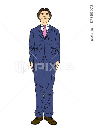 気をつけのイラスト素材