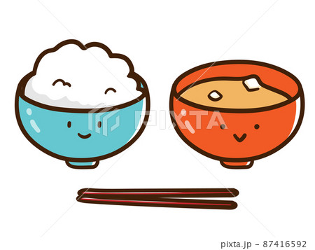 味噌汁のイラスト素材集 ピクスタ