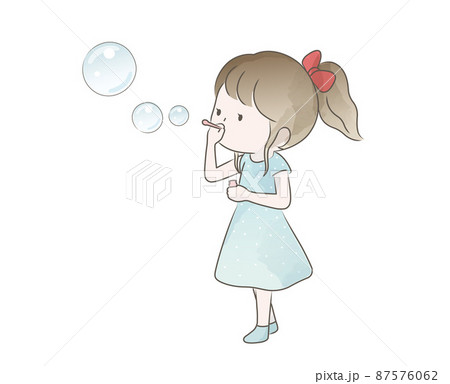 天使の子供の絵 シャボン玉 天使の子供の絵 シャボン玉