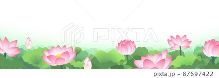 蓮の花のイラスト素材集 ピクスタ