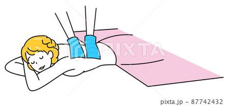 うつ伏せのイラスト素材集 ピクスタ