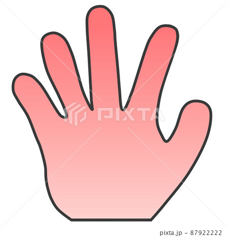 じゃんけん 手 パー 手のひらのイラスト素材 じゃんけん 手 パー 手のひらのイラスト素材