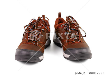 ブーツ 履物 茶色 正面の写真素材 ブーツ 履物 茶色 正面の写真素材