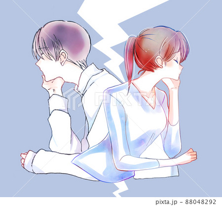 仲が悪いのイラスト素材