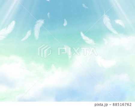 天使 背景 きれい 綺麗のイラスト素材