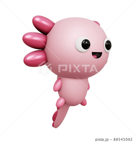 とかげ トカゲ キャラクター 文字の写真素材