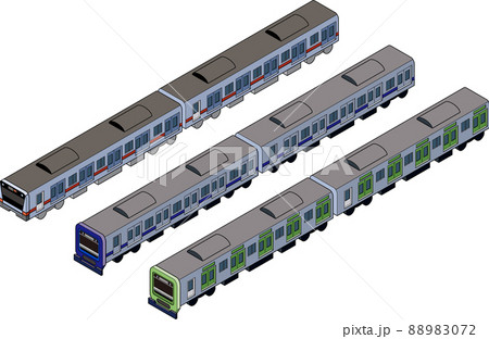 E233系のイラスト素材